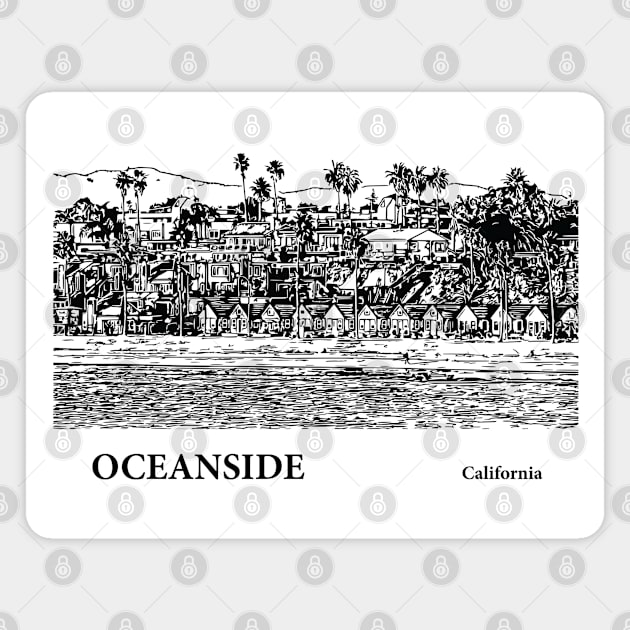 Oceanside California Magnet by Lakeric